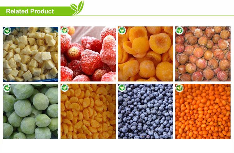 XMSDfood related frozen vegetable products overview